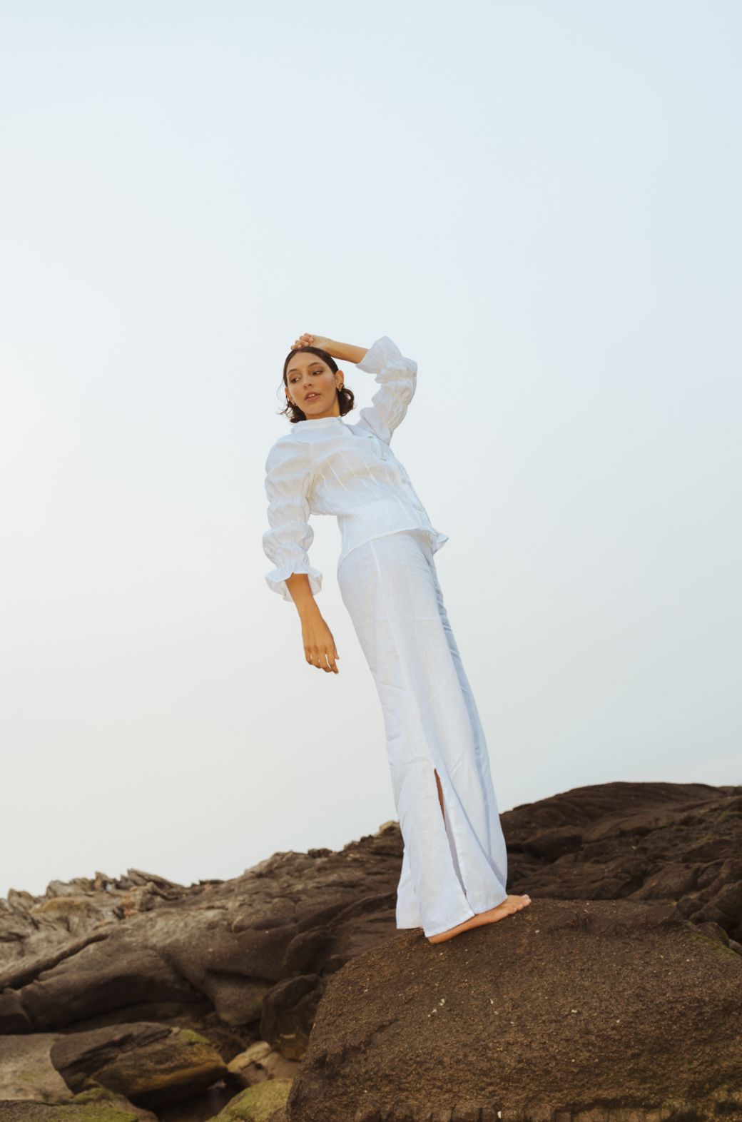 Pantalon Indonesia Blanco