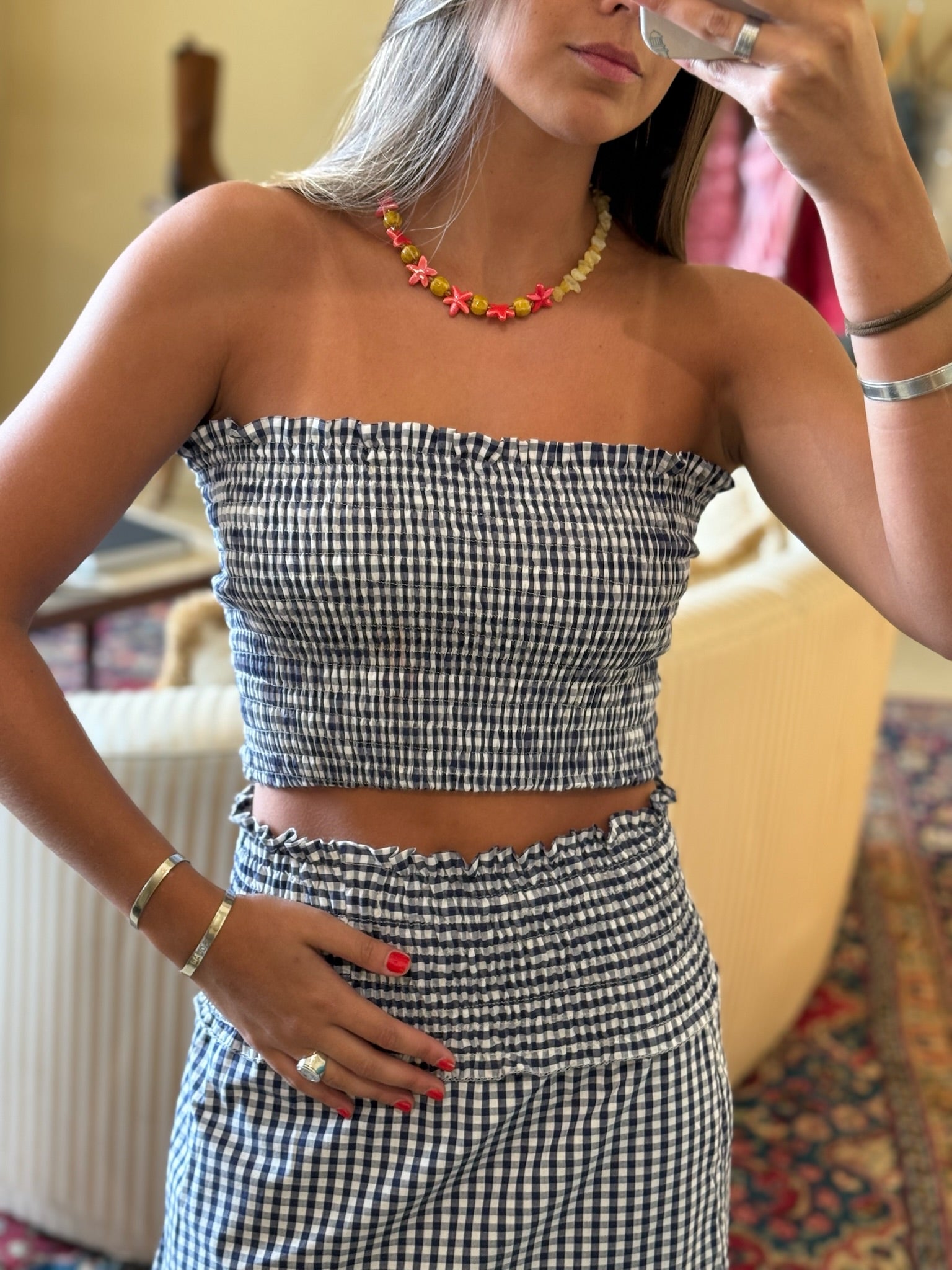 Pollera Amalfi cuadros