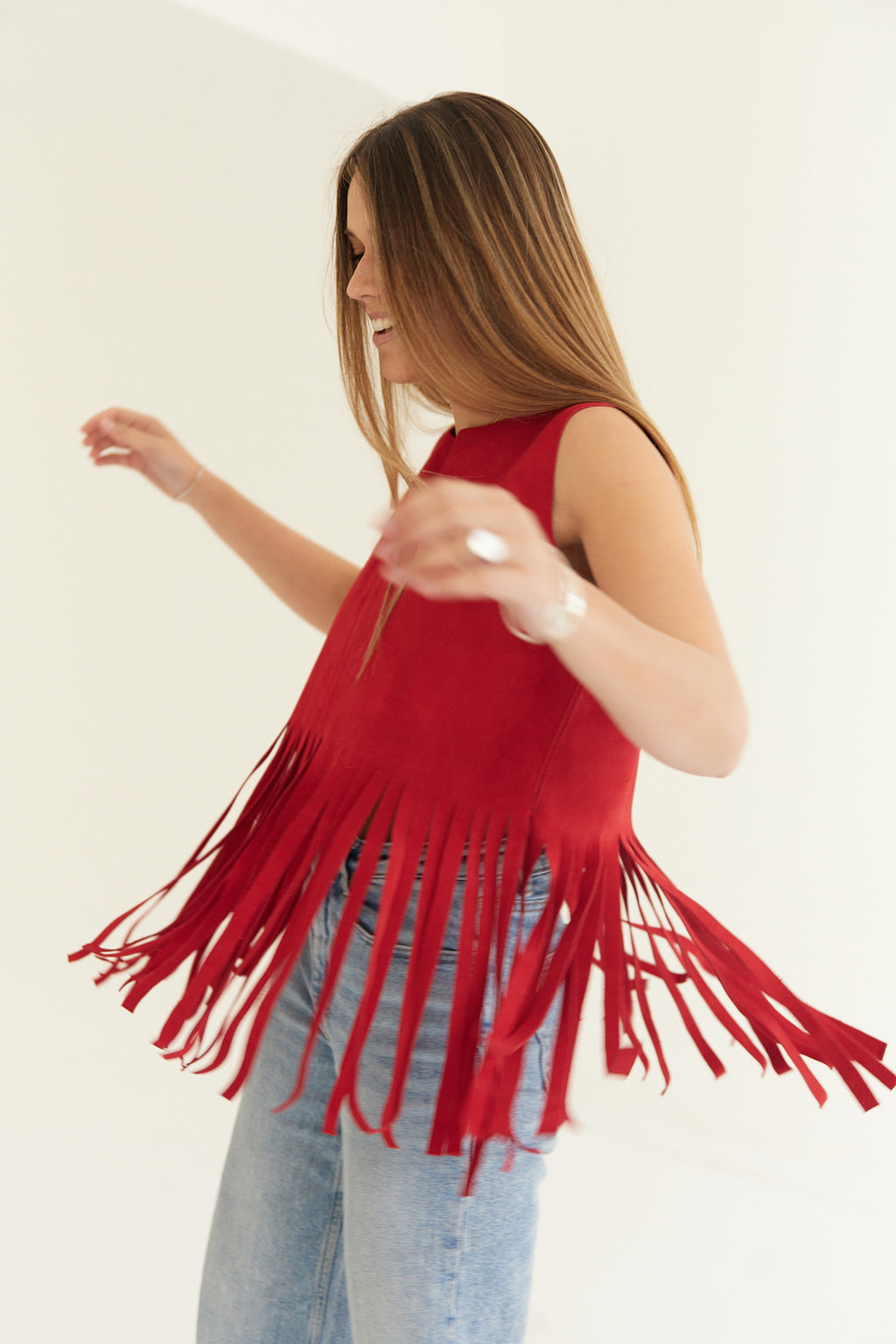 Chaleco Folk Rojo